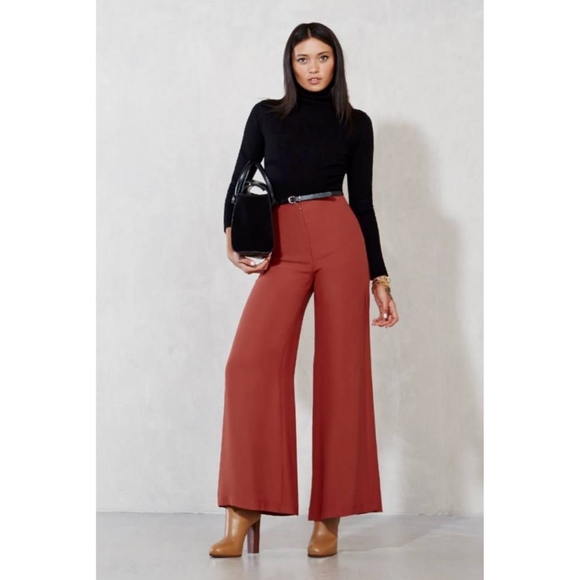 Reformation Pants - Reformation Tino Pant - Tomato Red